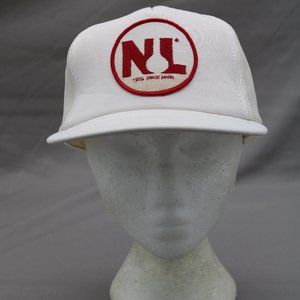 Vintage Patched Trucker Hat - NIL Chemicals Official Logo - Adult Snapback